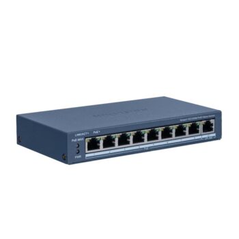 "سويتش شبكي ذكي بسرعة Fast Ethernet مع 8 منافذ PoE   - DS-3E1309P-EI/M