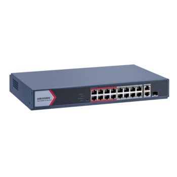 محول إيثرنت سريع 16 منفذ إيثرنت ذكي POE - DS-3E1318P-EI/M
