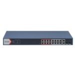 سويتش Hikvision DS-3E1318P-EI ذكي مُدار، 16 منفذ PoE بسرعة 100Mbps