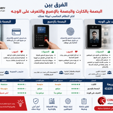 كيفية اختيار كاميرا المراقبة المناسبة لمشروعك؟ دليل شامل من كنترول سيكيورتي