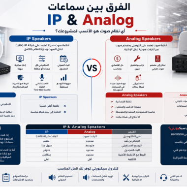 الفرق بين السماعات  IP والسماعات  Analog