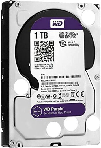 HDD 1TB PURPLE 5M WARRANTY